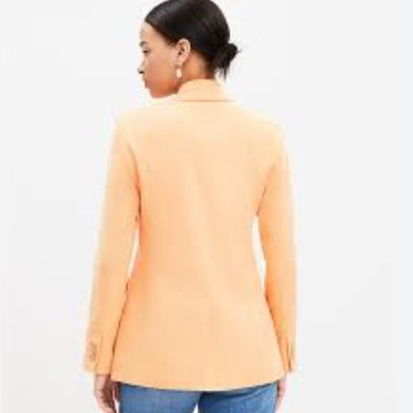 LOFT Cotton Linen Modern Blazer - Picture 2 of 3